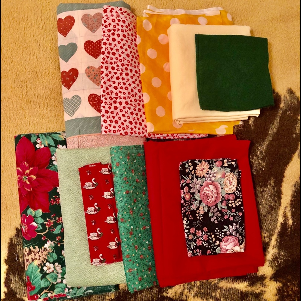 ❤️❤️🎄🎅🏽 Bundle of Fabrics~Huge Variety